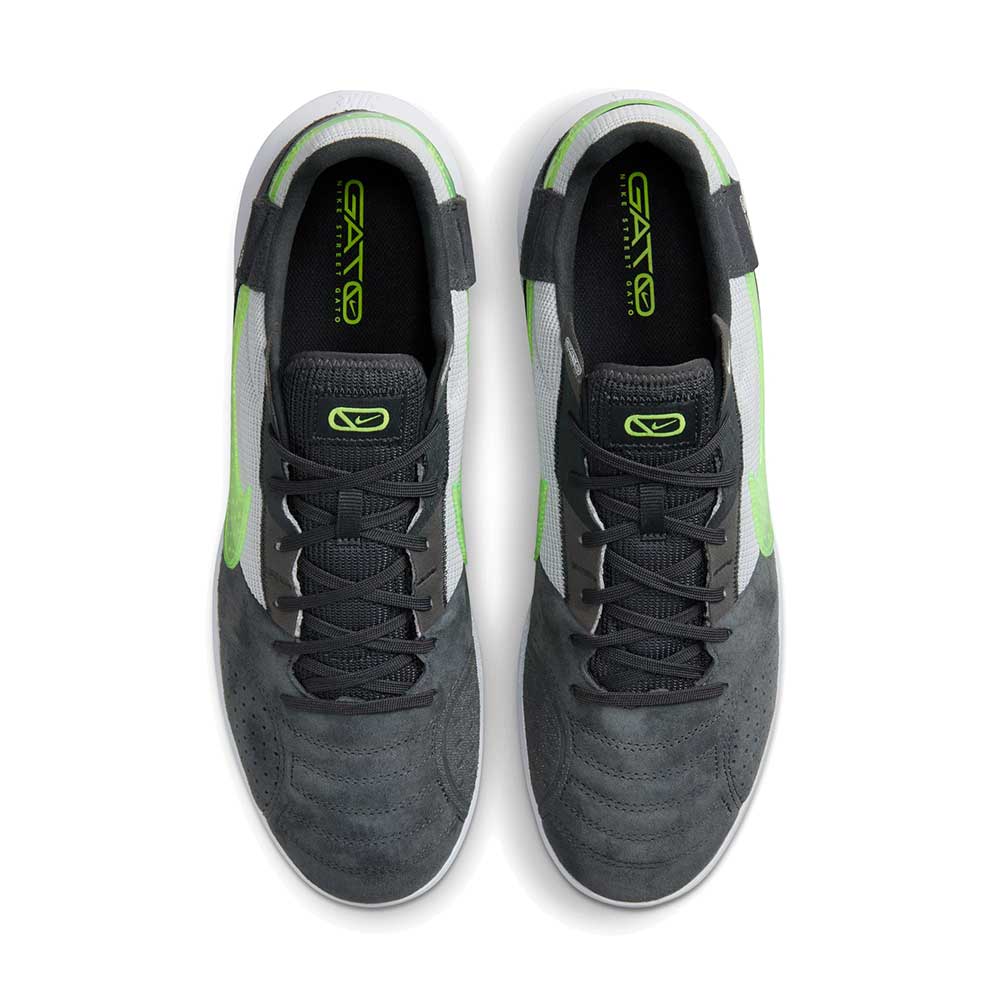 Men's Nike Streetgato Soccer Shoe - Black/Volt - Regular (D)