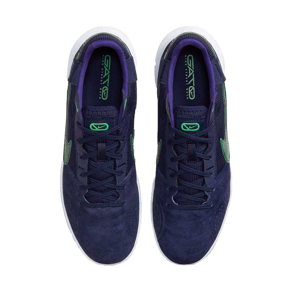 Unisex Nike Streetgato IC Soccer Shoes - Blackened Blue/Blackened Blue/Court Purple/Blackened Blue - Regular (D)