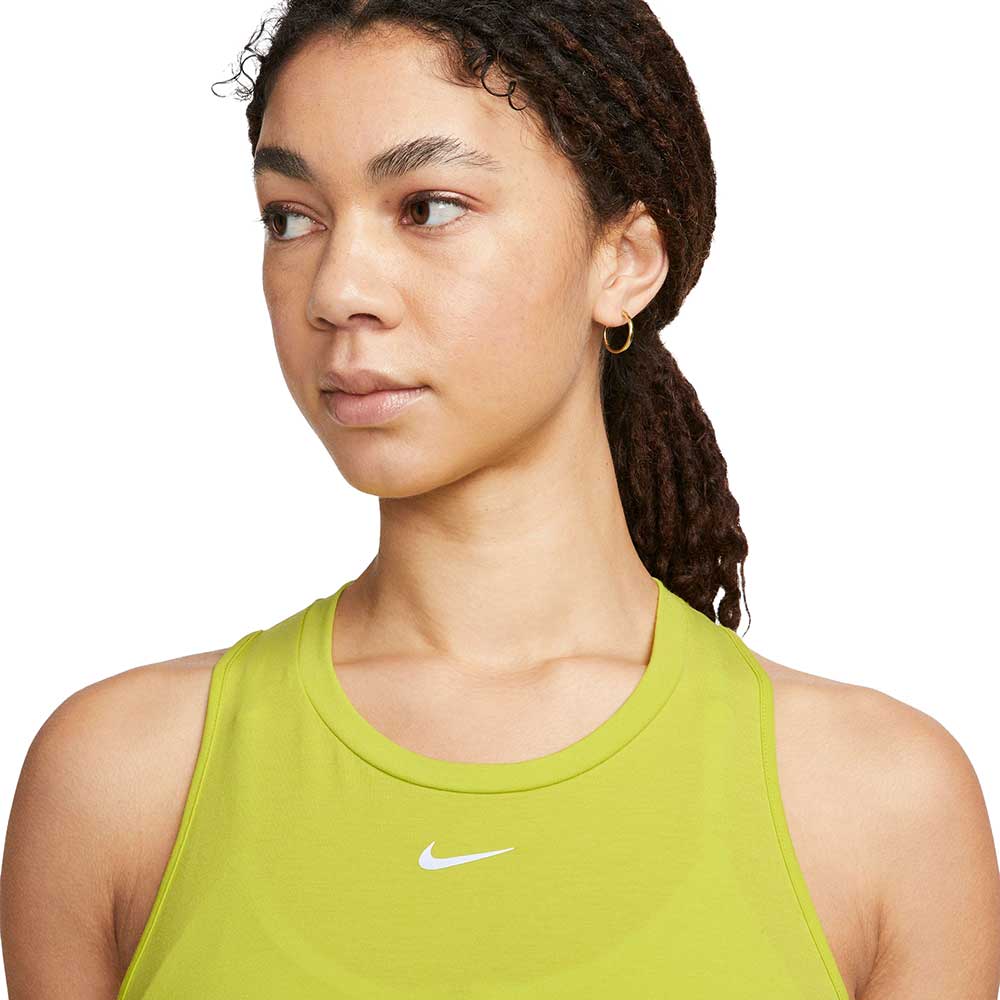 Women's Nike Dri-Fit One Luxe Standard Fit Tank - Bright Cactus