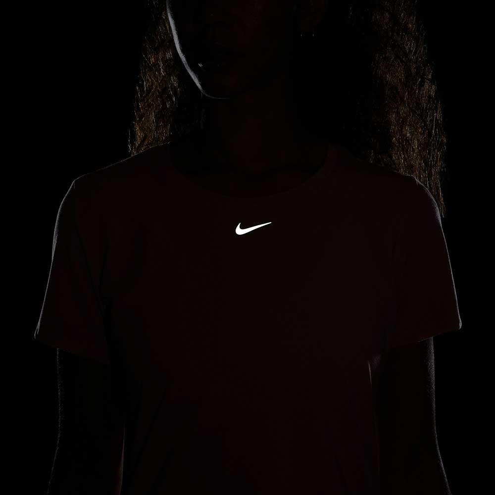 Women's Nike Dri-FIT UV One Luxe Standard Fit Short-Sleeve Top - Red Stardust