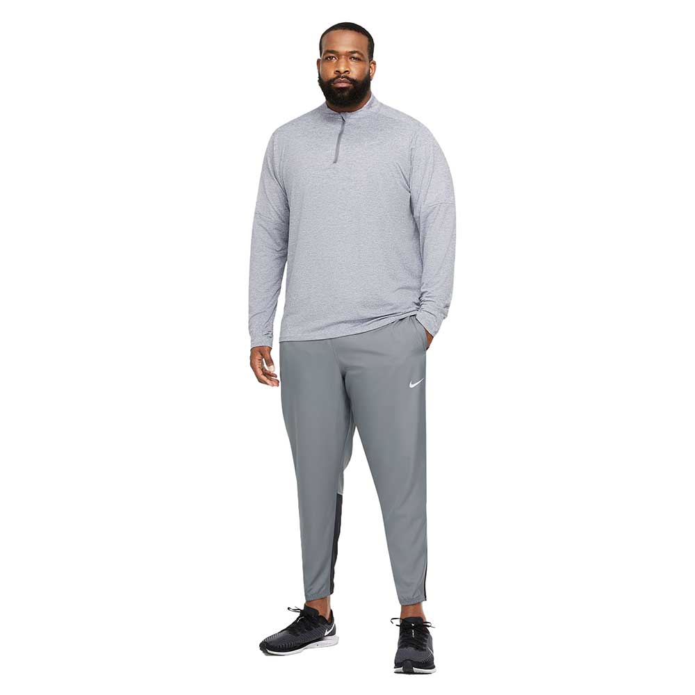 Men's Nike DriFIT Element 1/2 Zip Running Top - Smoke Grey/Grey Fog/Reflective Silver
