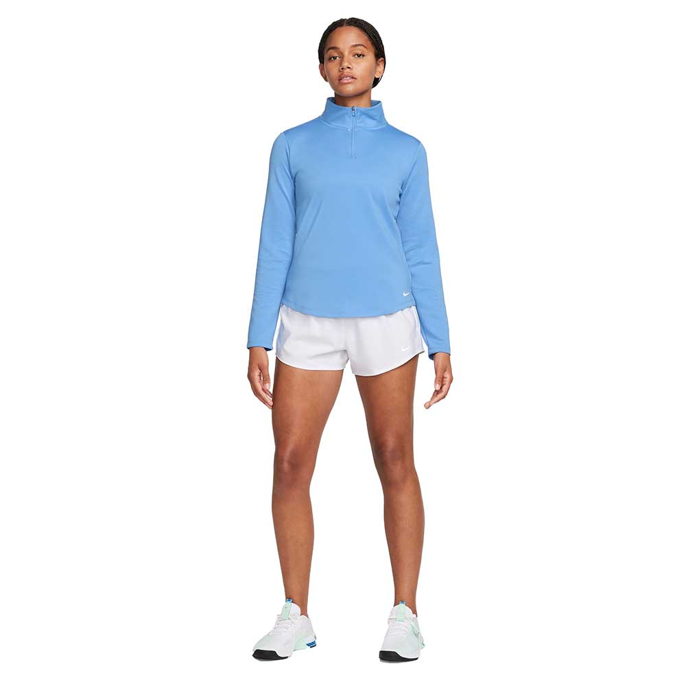 Women's Nike Therma-FIT One Standard Long Sleeve Half Zip - Polar/White