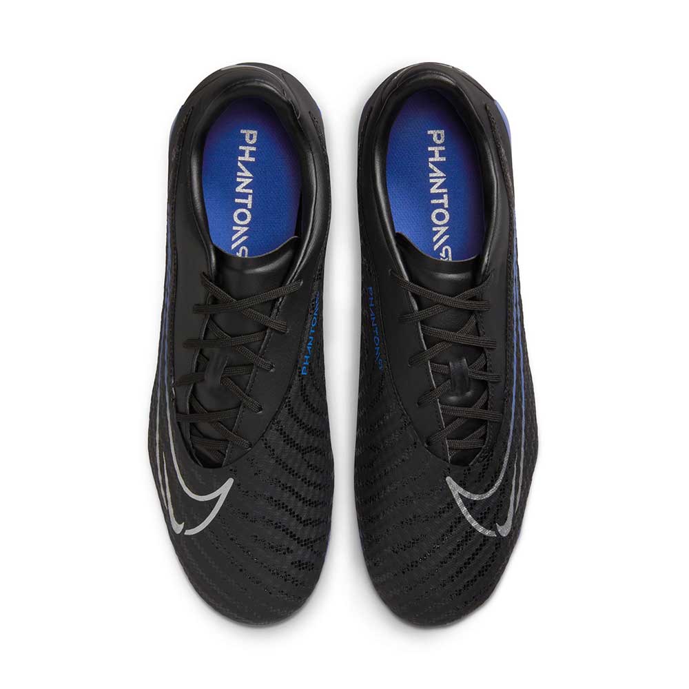 Nike Phantom GX Academy MG Soccer Cleat - Black/Chrome-Hyper Royal- Regular (D)