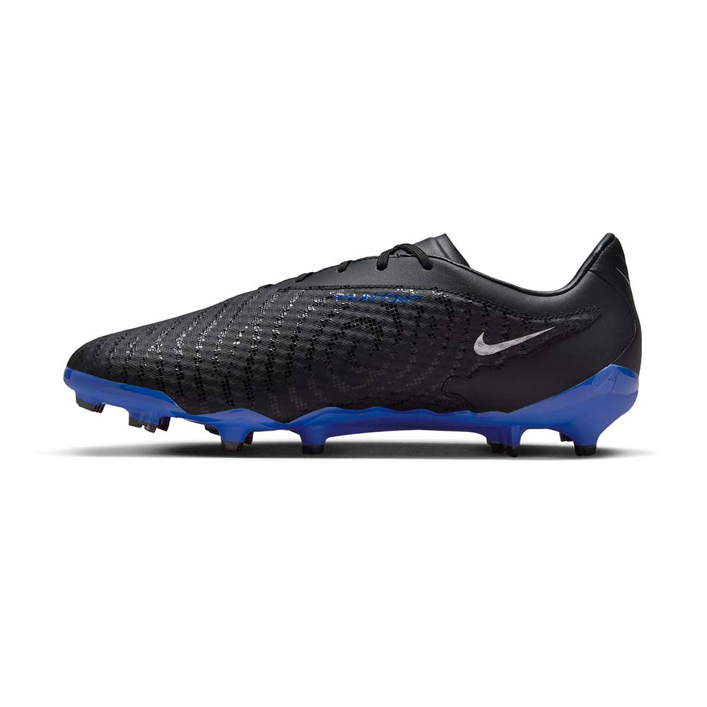 Nike Phantom GX Academy MG Soccer Cleat - Black/Chrome-Hyper Royal- Regular (D)
