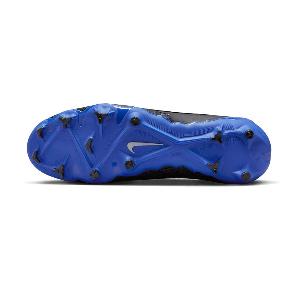 Nike Phantom GX Academy MG Soccer Cleat - Black/Chrome-Hyper Royal- Regular (D)