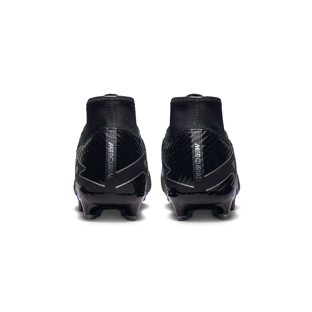 Nike Zoom Mercurial Superfly 9 Academy MG Soccer Cleat - Black/Chrome-Hyper Royal- Regular (D)