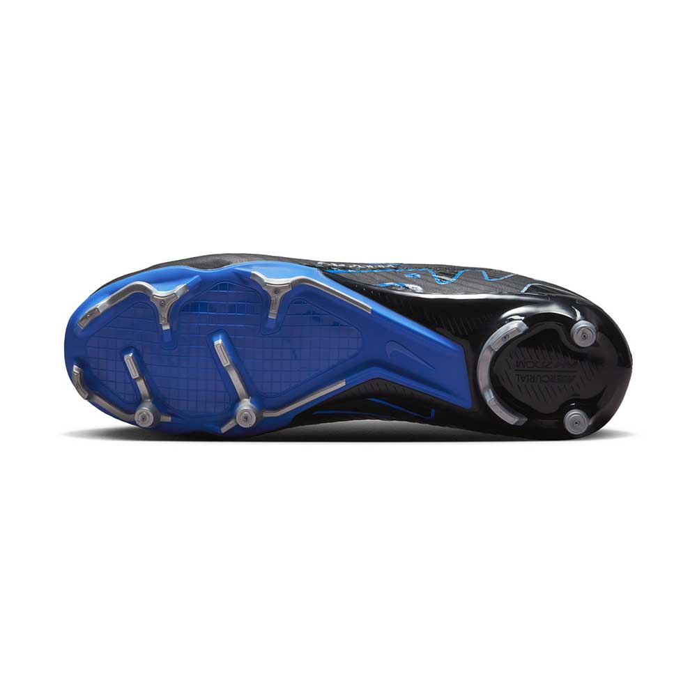Nike Zoom Mercurial Superfly 9 Academy MG Soccer Cleat - Black/Chrome-Hyper Royal- Regular (D)