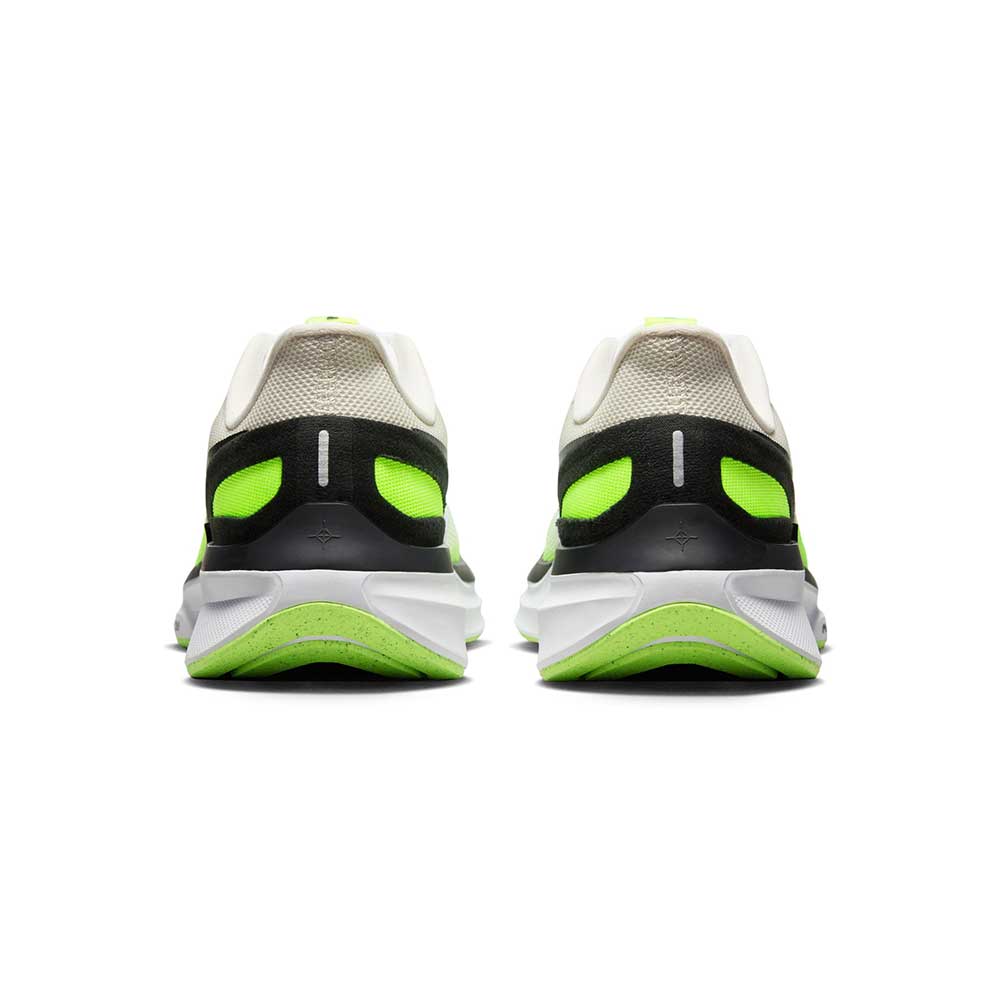 Men's Nike Air Zoom Structure 25 Running Shoe - White/Black-Volt-Phantom - Regular (D)