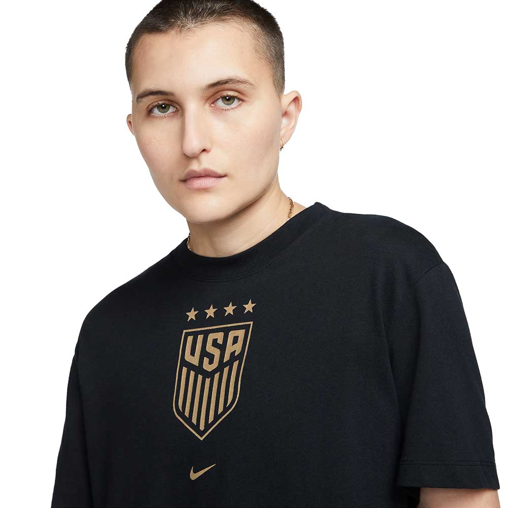 Women's U.S. Soccer (4-Star) Tee - Black