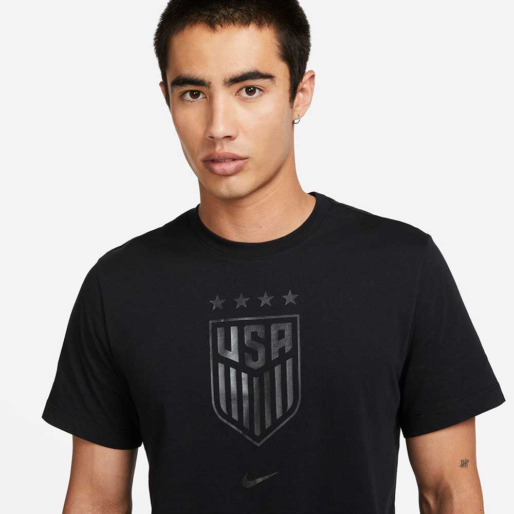 Men's USA 4 Star Crest Tee - Black