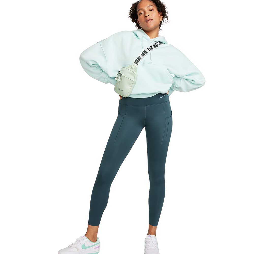 Women's Nike Dri-FIT Go High Rise 7/8 Tight - Deep Jungle/Black