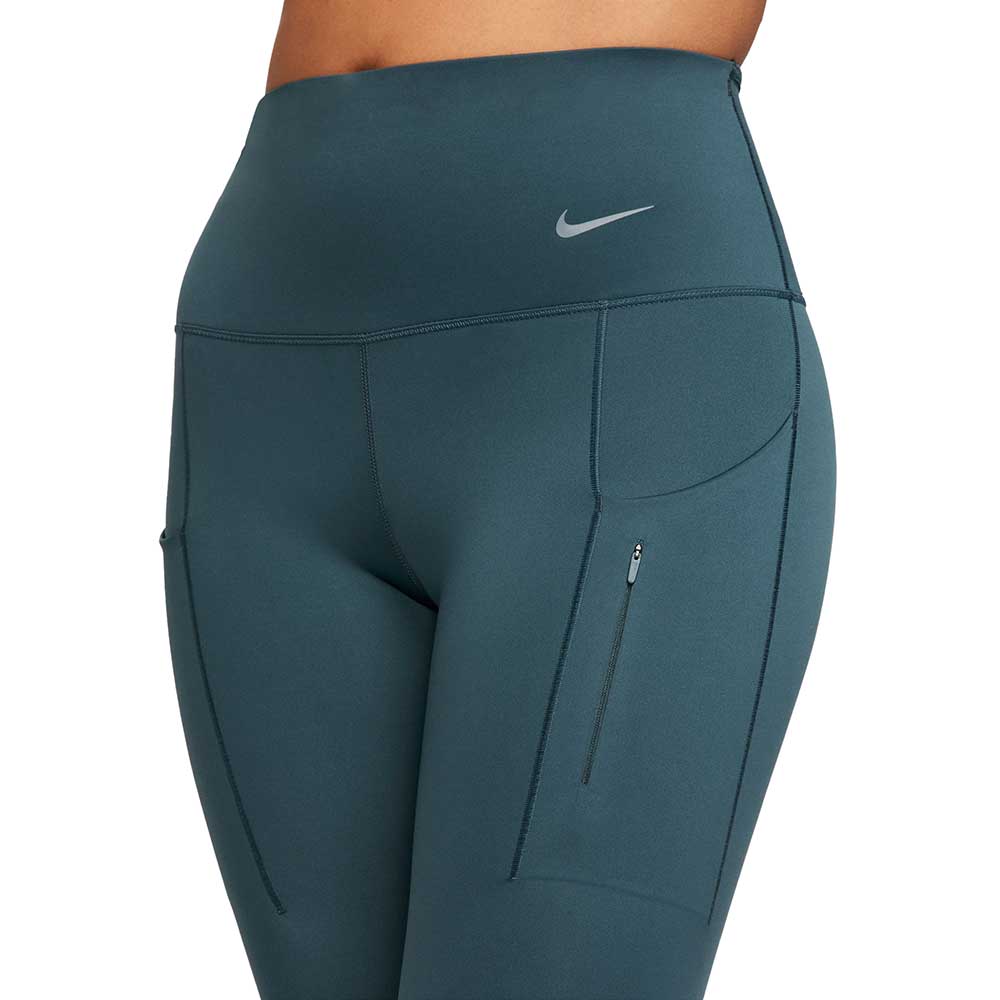 Women's Nike Dri-FIT Go High Rise 7/8 Tight - Deep Jungle/Black