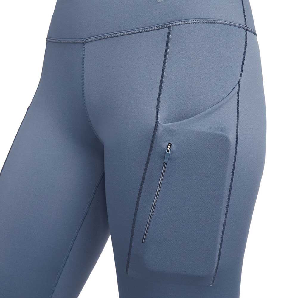 Women's Nike Go High Rise 7/8 Leggings - Diffused Blue/Black