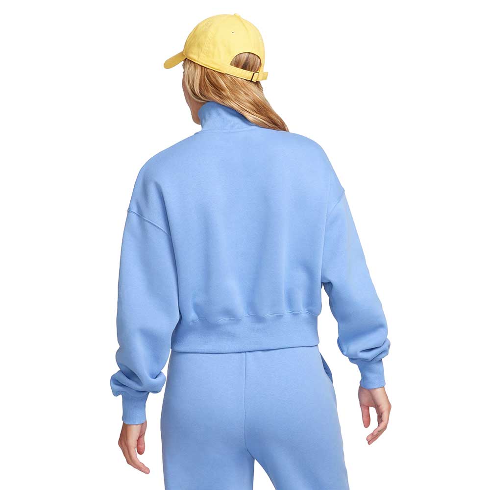 Women's Pheonix Fleece Quarter Zip Crop - Polar/Sail