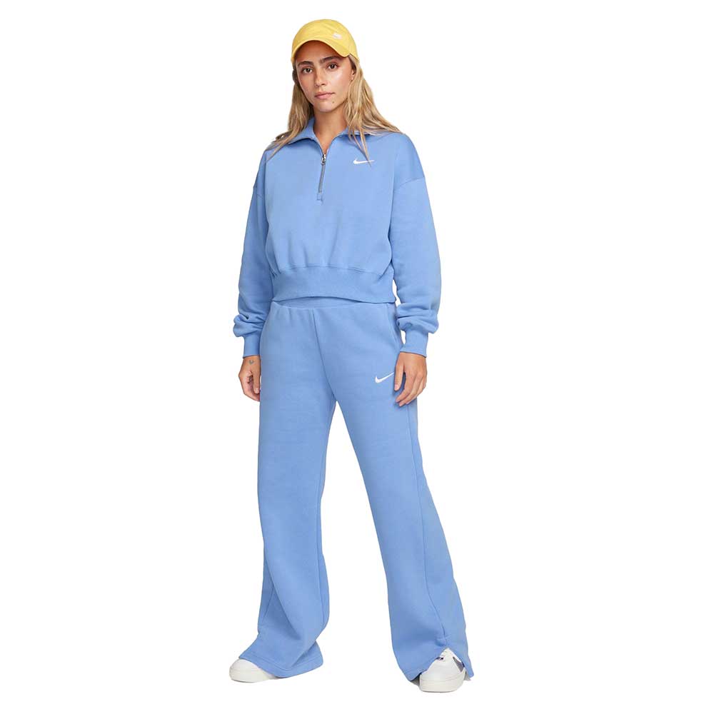 Women's Pheonix Fleece Quarter Zip Crop - Polar/Sail