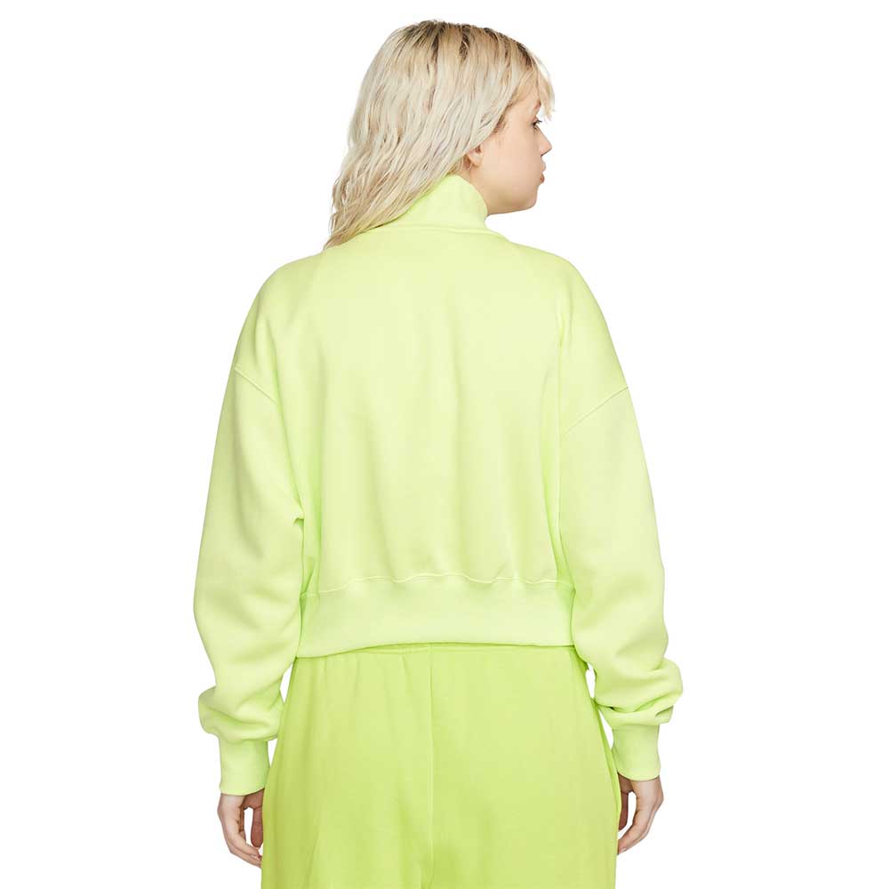 Women's Pheonix Fleece Quarter Zip Crop - Lemon Twist/Sail