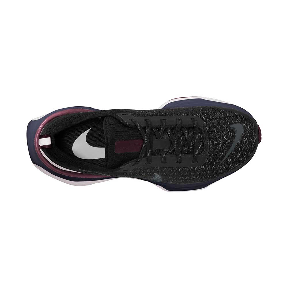 Women's Nike Invincible Run 3 Running Shoe - Black/Iron Grey/Night Maroon - Regular (B)