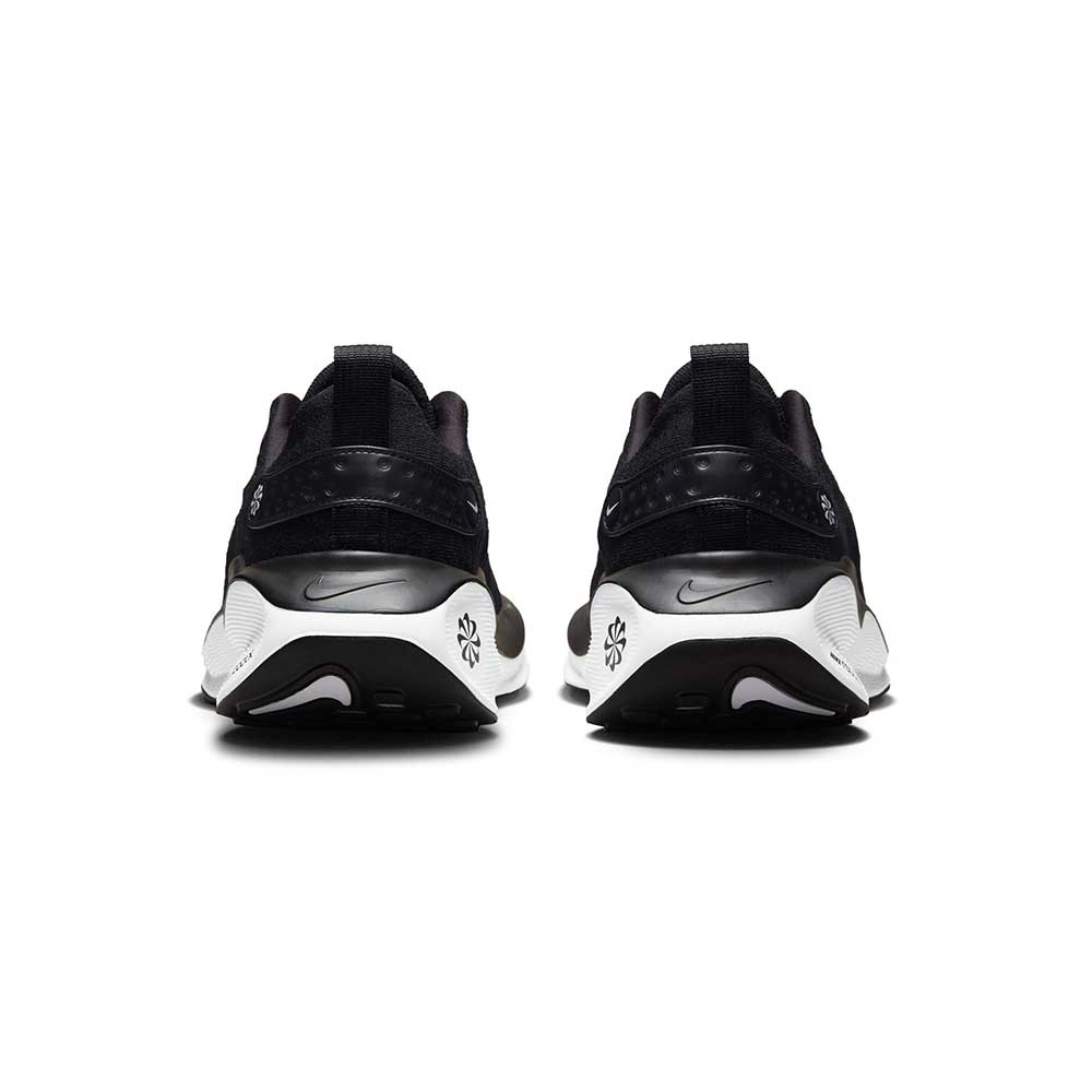 Men's Nike React Infinity Run Flyknit 4 Running Shoe - Black/White-Dark Grey- Regular (D)