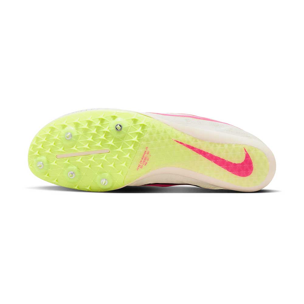 All Gender Zoom Mamba 6 Spike - Sail/Fierce Pink/LT Lemon Twist - Regular (D)