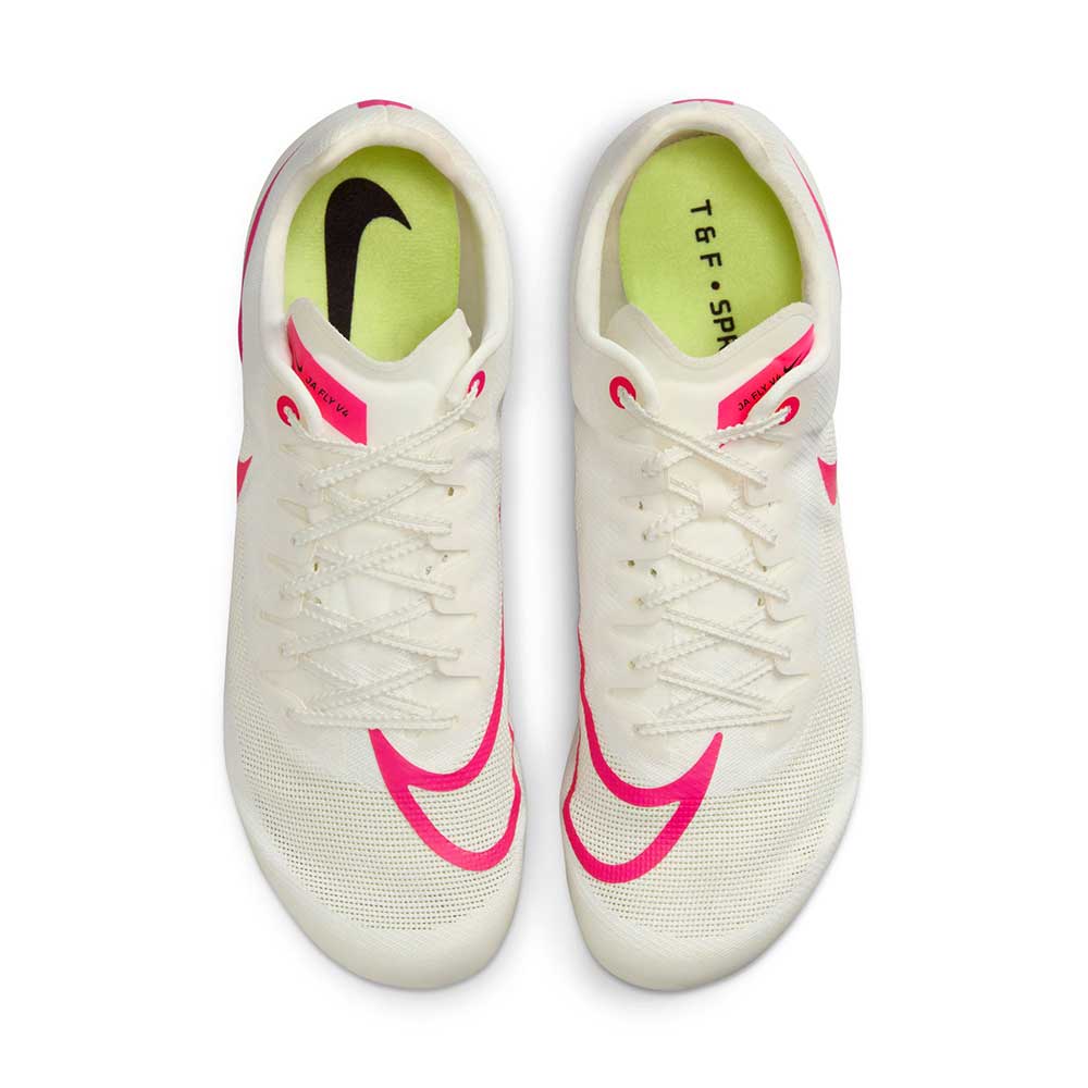 All Gender Ja Fly 4 Spike - Sail/Fierce Pink/LT Lemon Twist - Regular (D)
