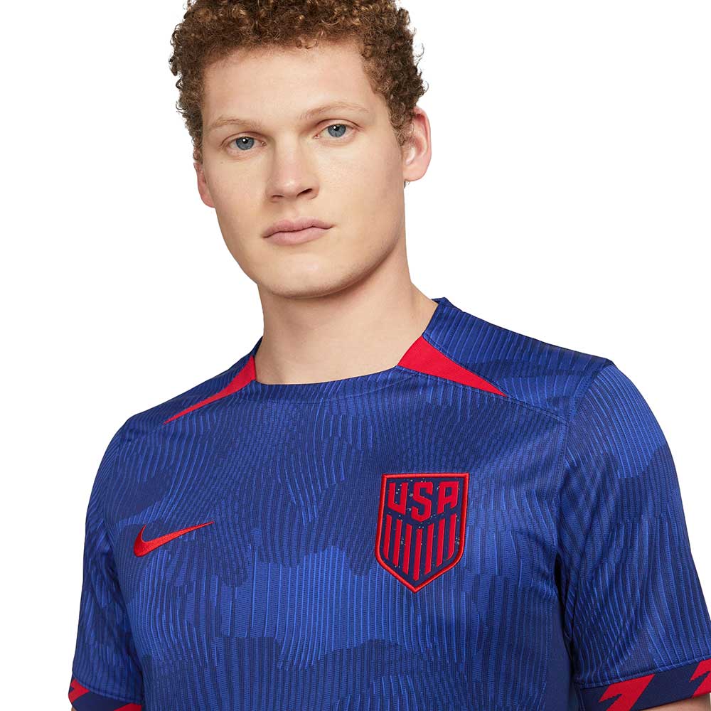 Men's USMNT 2023 Stadium Away Nike Dri-FIT Soccer Jersey - Hyper Royal/Loyal Blue/Speed Red/Speed Red