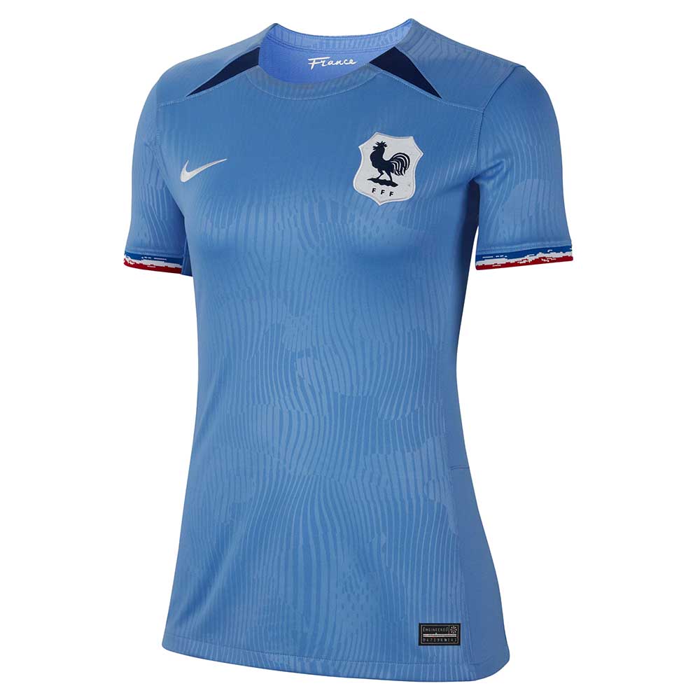 Women's France 2023 Stadium Home Nike Dri-FIT Soccer Jersey Polar/Loyal Blue/White