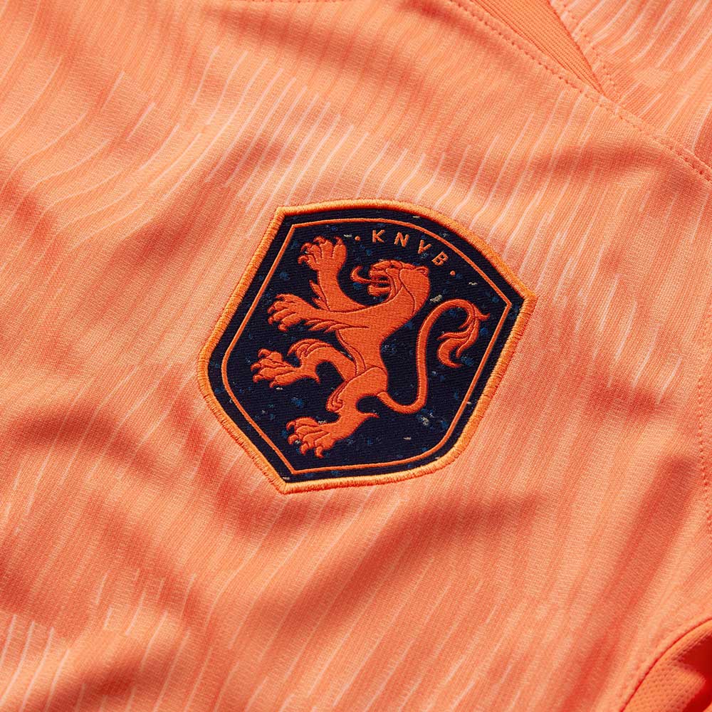 Women's Netherlands DF Home SS Stadium Jersey - Cone/Blackened Blue