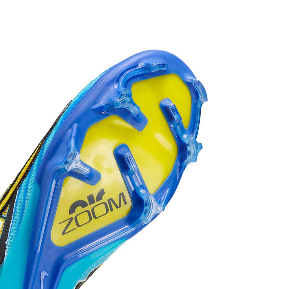 Men's Nike Zoom Mercurial Vapor 15 Elite KM FG Soccer Cleats - Baltic Blue/White- Regular (D)