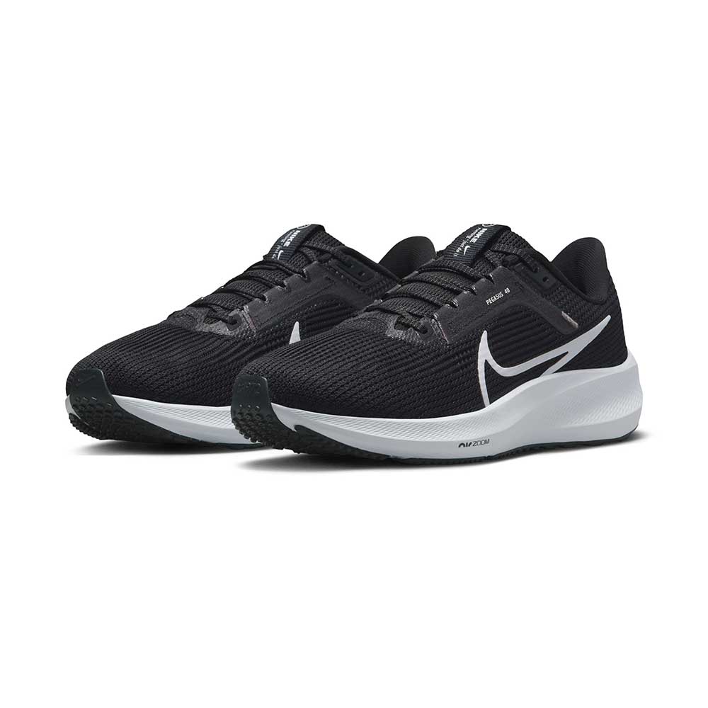 Women's Air Zoom Pegasus 40 Running Shoe- Black/White/Anthracite- Regular (B)