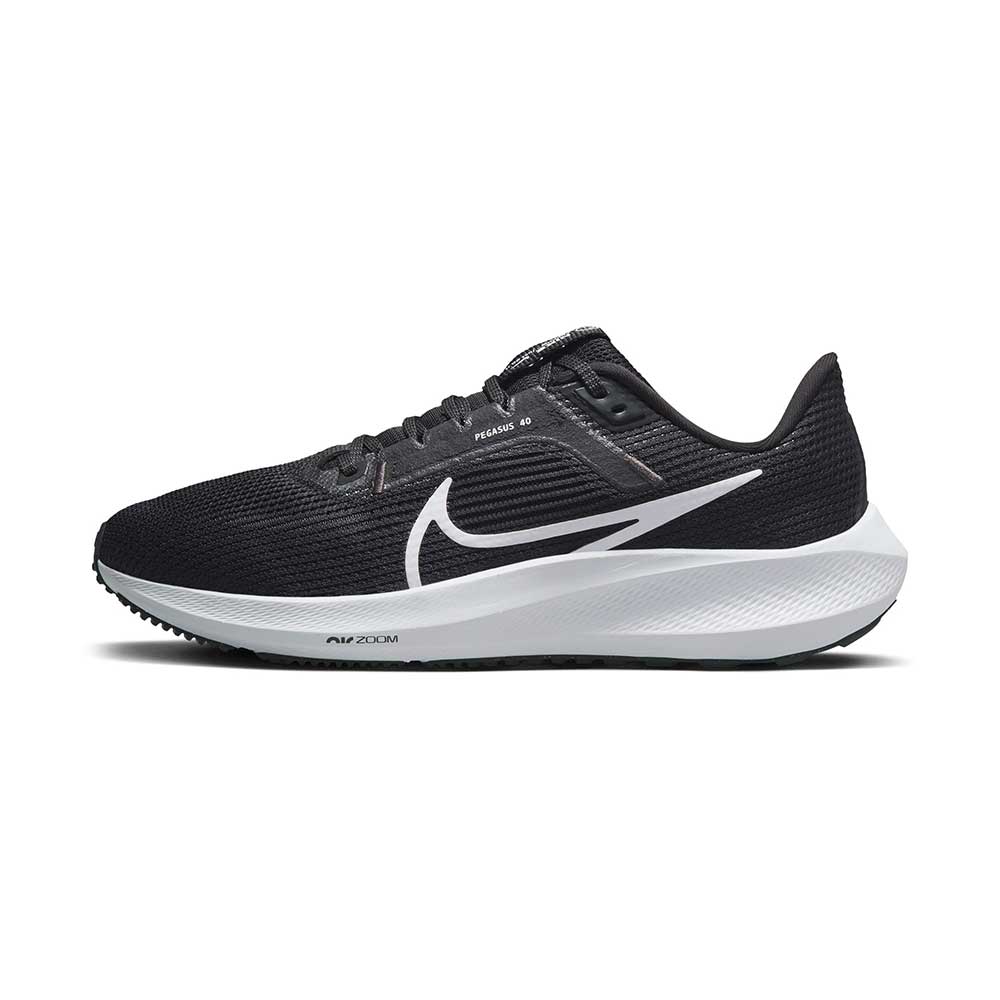 Women's Air Zoom Pegasus 40 Running Shoe- Black/White/Anthracite- Regular (B)