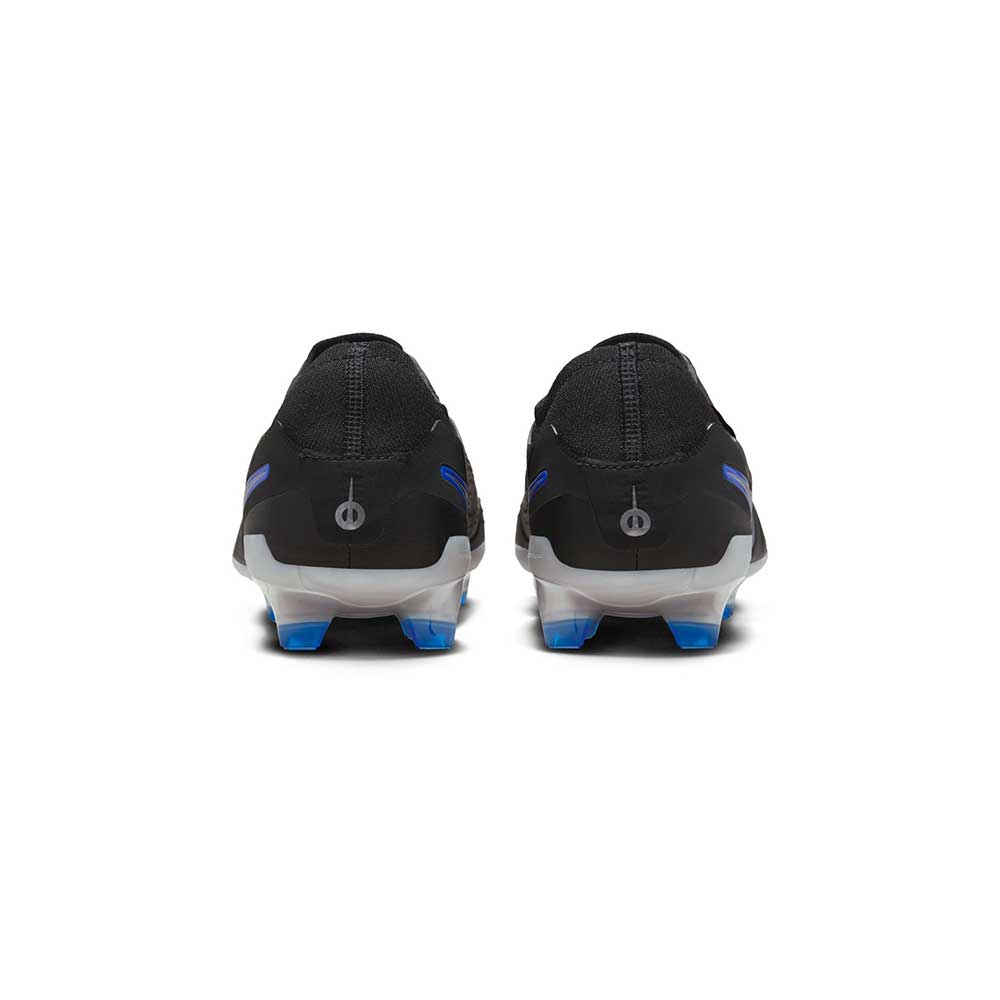 Unisex Nike Tiempo Legend 10 Pro Firm Ground Soccer Shoe - Black/Chrome-Hyper Blue - Regular (D)