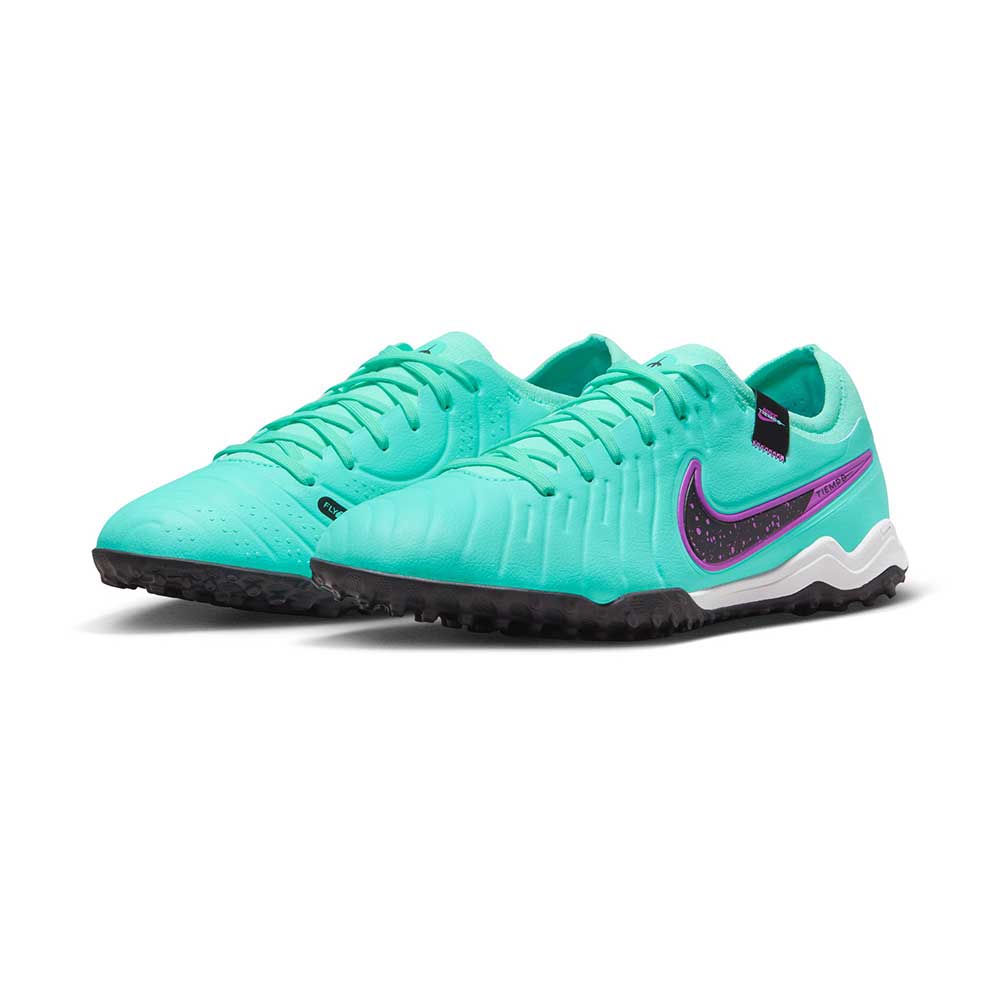 Unisex Tiempo Legend 10 Pro TF Soccer Shoe - Hyper Turq/Black-Fuchsia Dream - Regular (D)