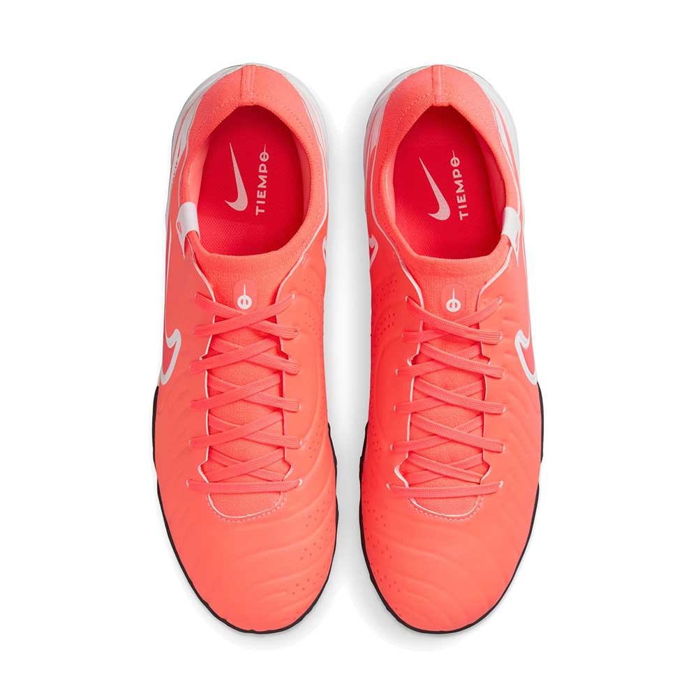 All Gender Tiempo Legend 10 Pro TF Soccer Shoe - Hot Lava/White - Regular (D)