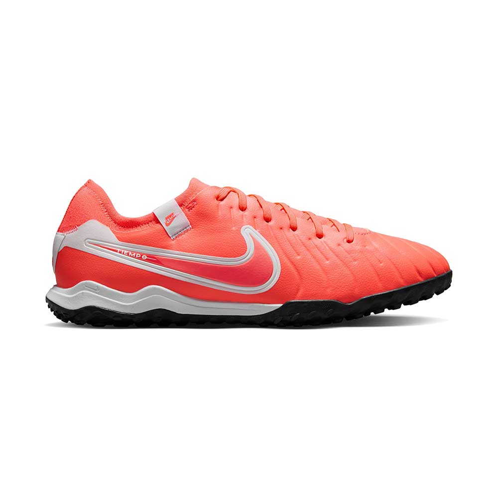 All Gender Tiempo Legend 10 Pro TF Soccer Shoe - Hot Lava/White - Regular (D)