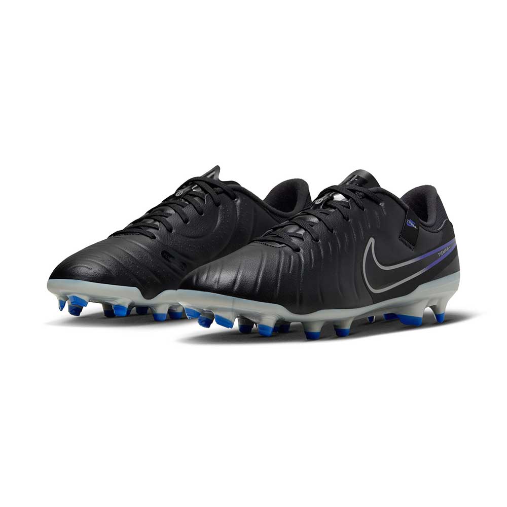Men's Nike Tiempo Legend 10 Academy Multi-Ground Soccer Cleats - Black/Hyper Royal/Chrome - Regular (D)