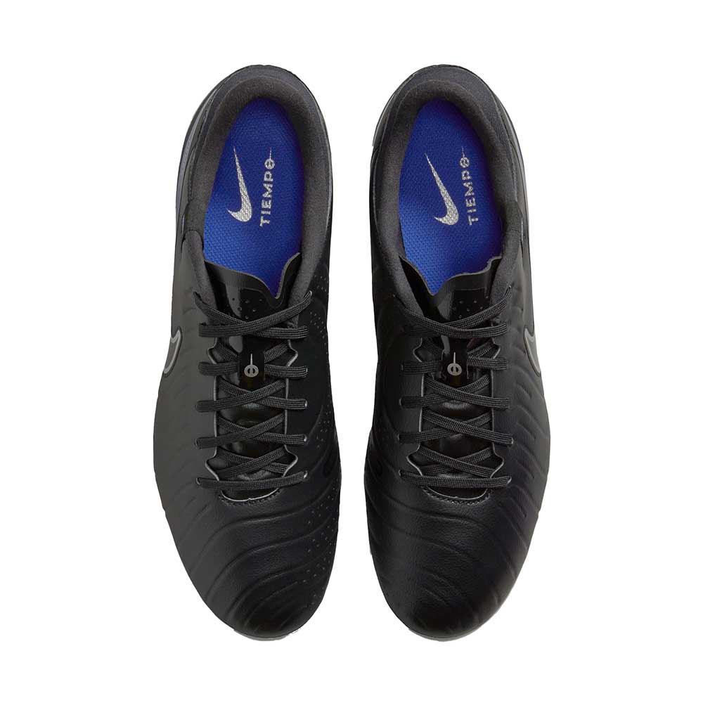 Men's Nike Tiempo Legend 10 Academy Multi-Ground Soccer Cleats - Black/Hyper Royal/Chrome - Regular (D)