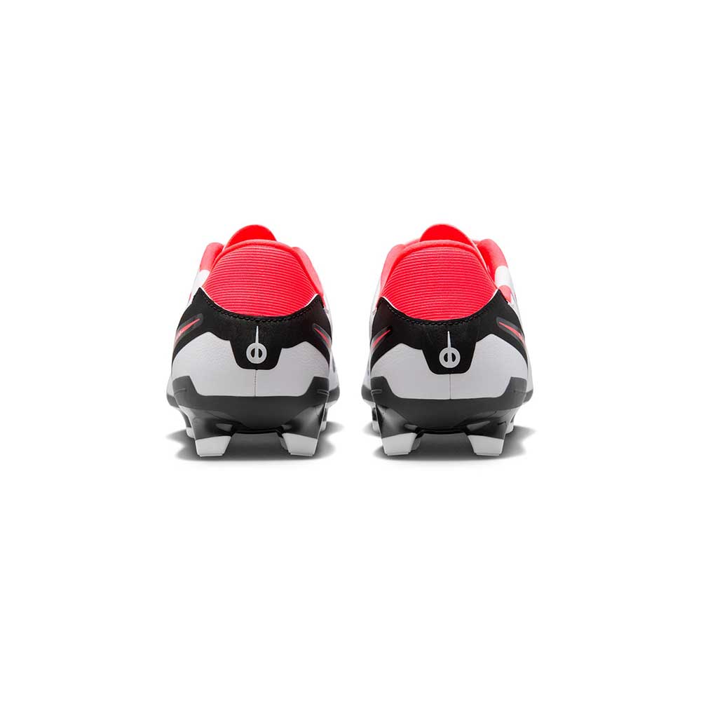 Nike Tiempo Legend 10 Academy MG Soccer Cleat - White/Black-Bright Crimson- Regular (D)