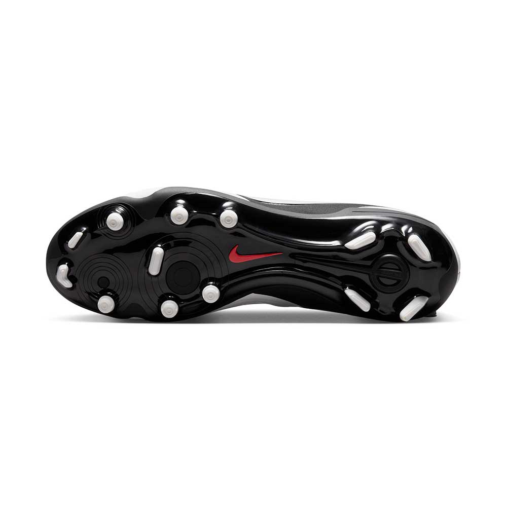 Nike Tiempo Legend 10 Academy MG Soccer Cleat - White/Black-Bright Crimson- Regular (D)