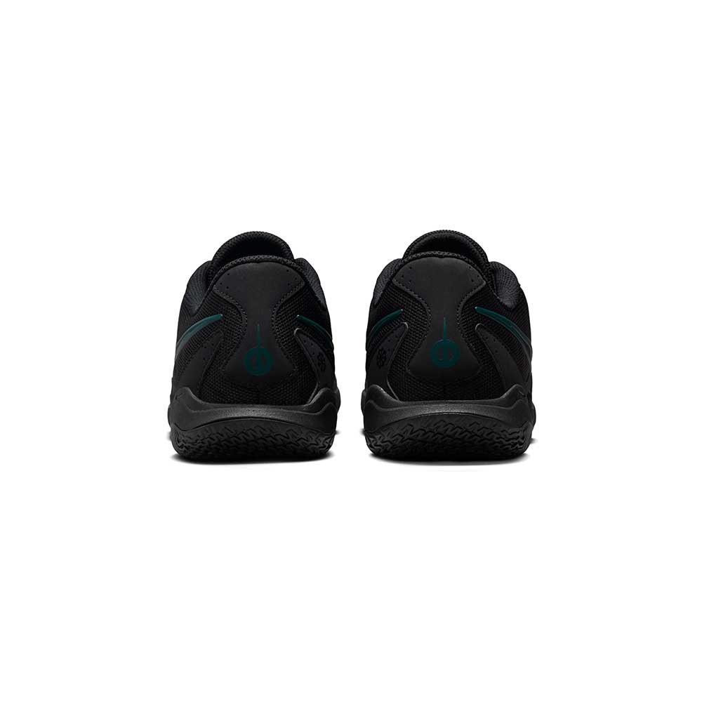 Nike Tiempo Legend 10 Academy Indoor/Court Low-Top Soccer Shoes - Black/Black/Deep Jungle - Regular (D)