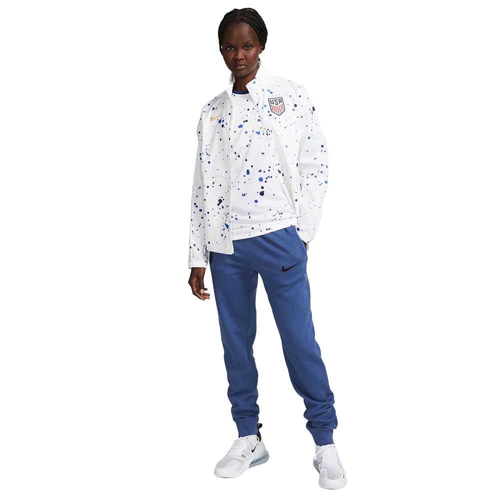 Women's Nike Dri-FIT U.S. Anthem Soccer Jacket - White/Metallic Gold