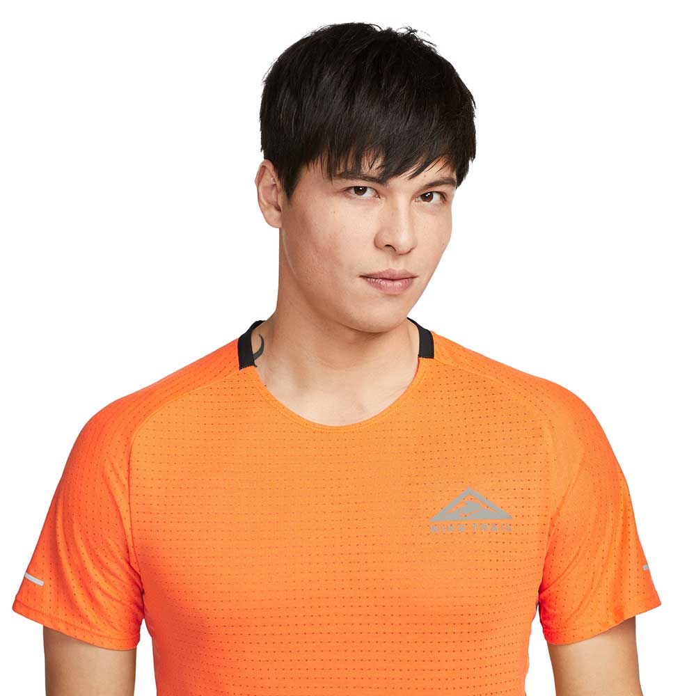 Men's Nike Trail Solar Chase Top - Bright Mandarin/Olive Flak