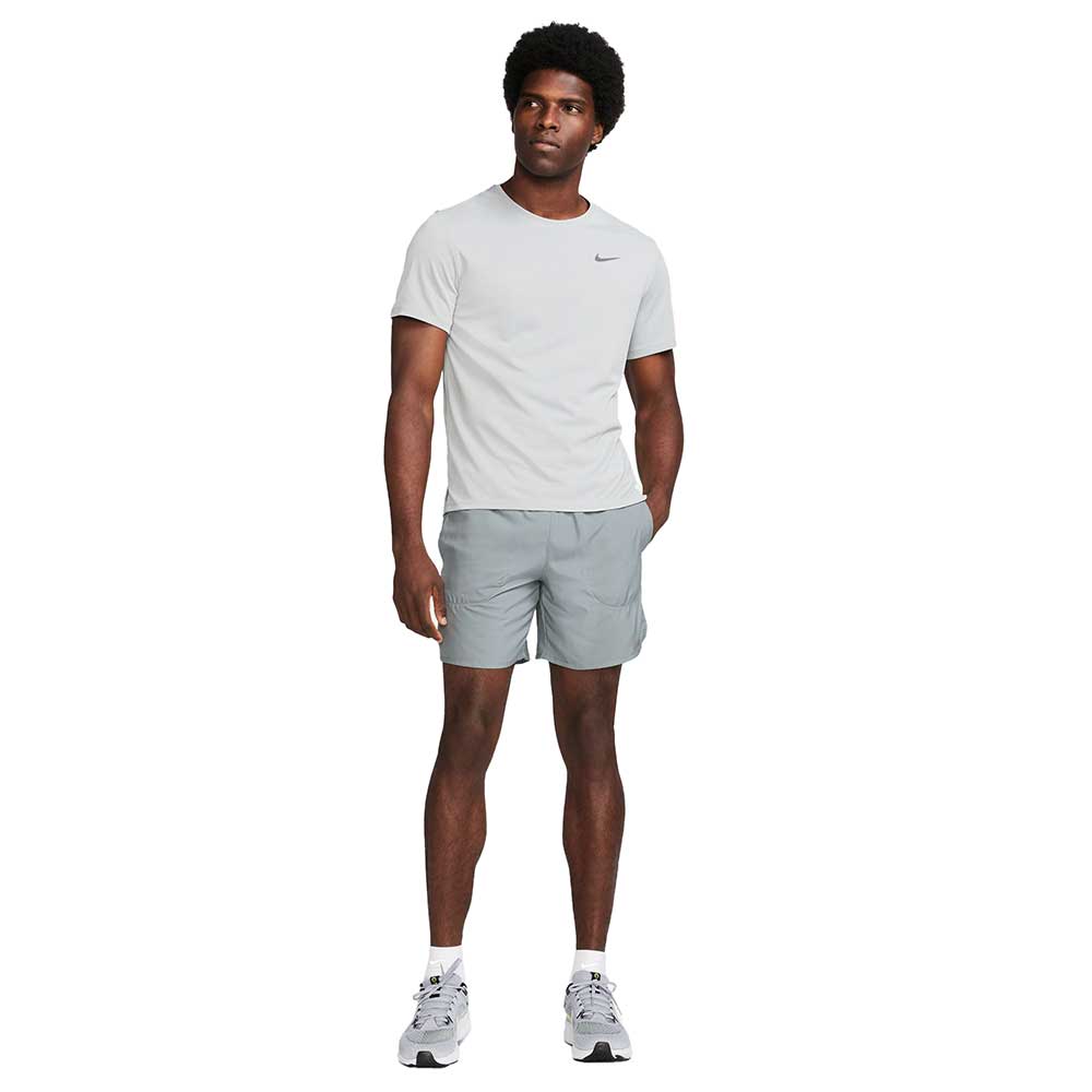Men's Nike Miler Men's Dri-FIT UV Short-Sleeve Running Top - Grey Fog