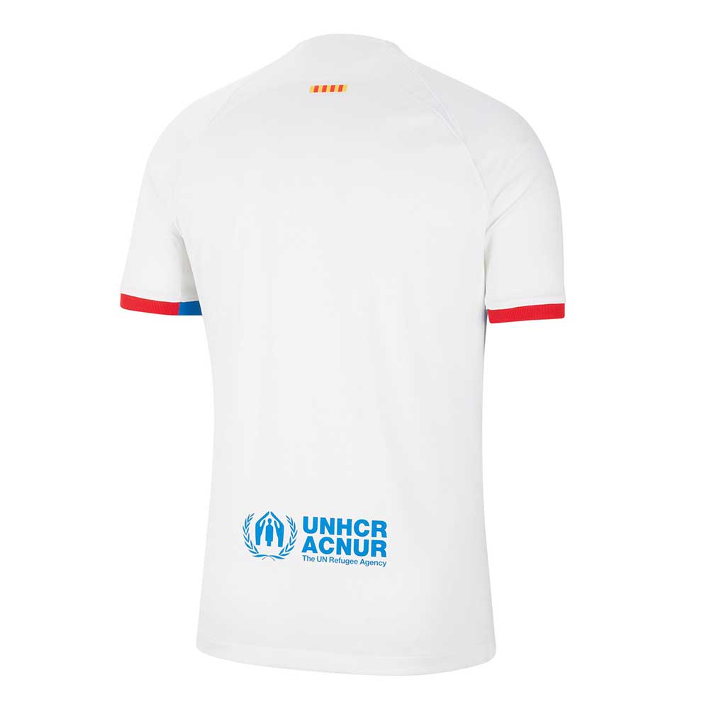 Men's FC Barcelona 2023/24 Away Stadium Jersey - White