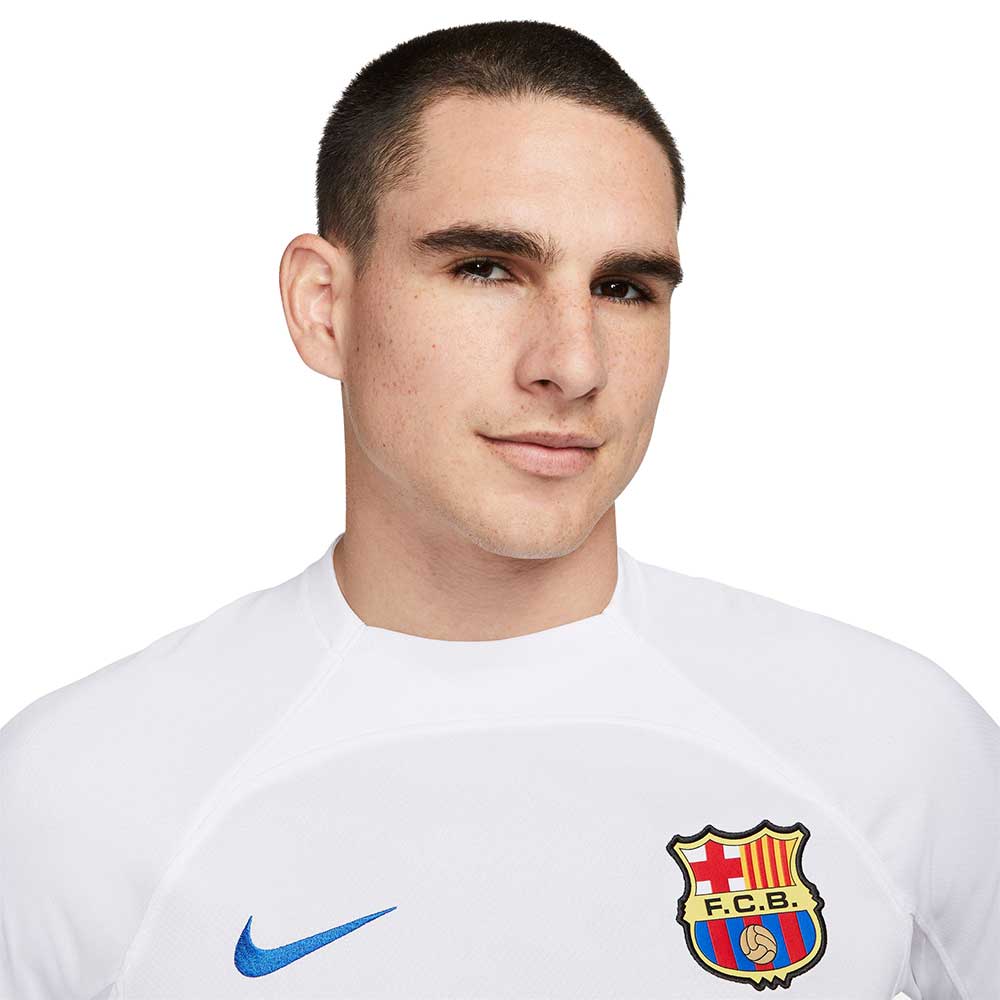 Men's FC Barcelona 2023/24 Away Stadium Jersey - White