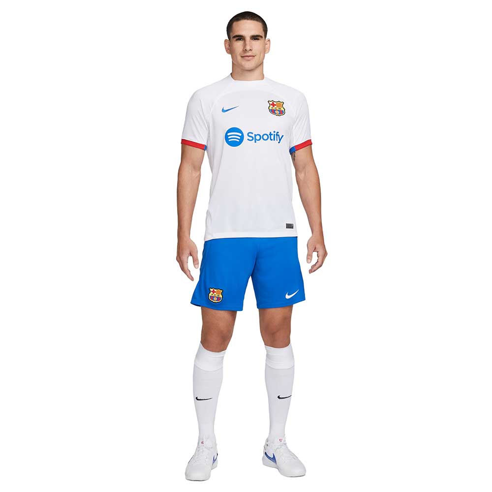 Men's FC Barcelona 2023/24 Away Stadium Jersey - White