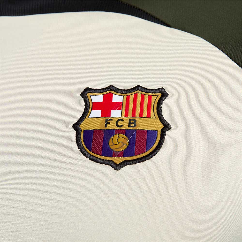 Men's FC Barcelona Strike Nike Dri-FIT Soccer Drill Top - String/Black/Sequoia/Black