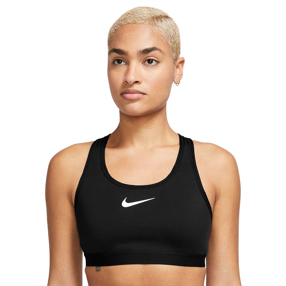 Nike, Swoosh High Support Bra - White/Black