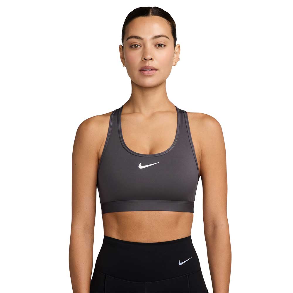 Women's Nike Swoosh Medium Support Bra - Thunder Grey