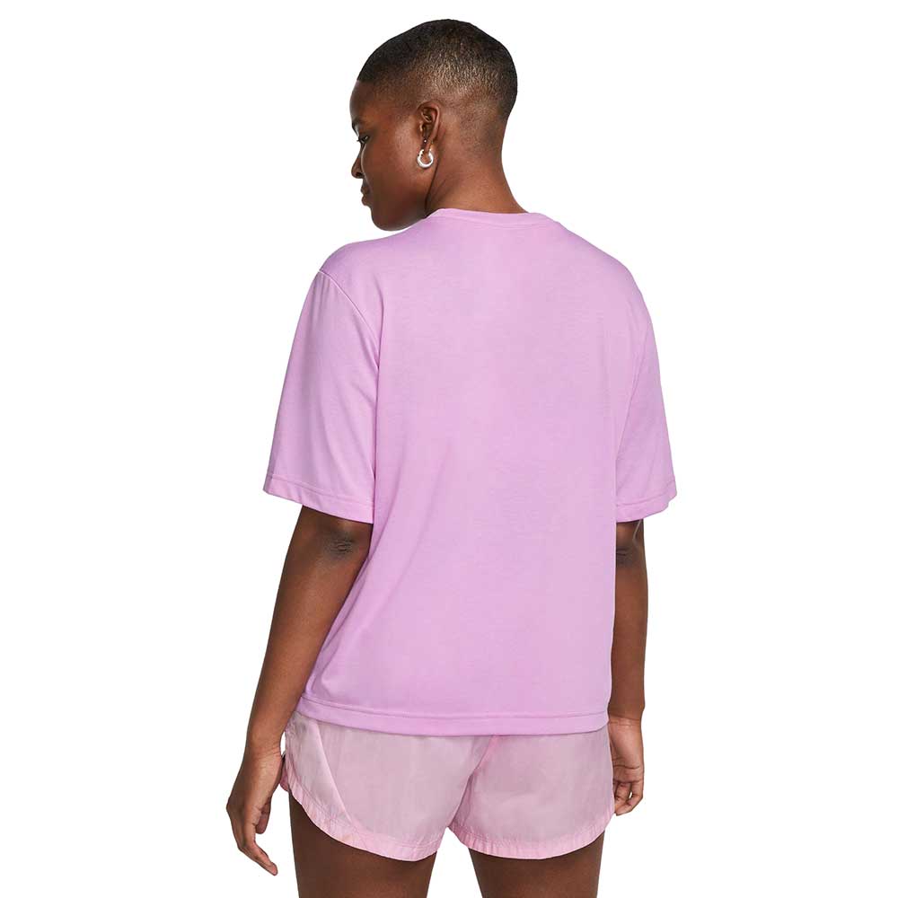 Women's Nike Dri-Fit Tee Short Sleeve Trail - Rush Fuchsia/Sundial