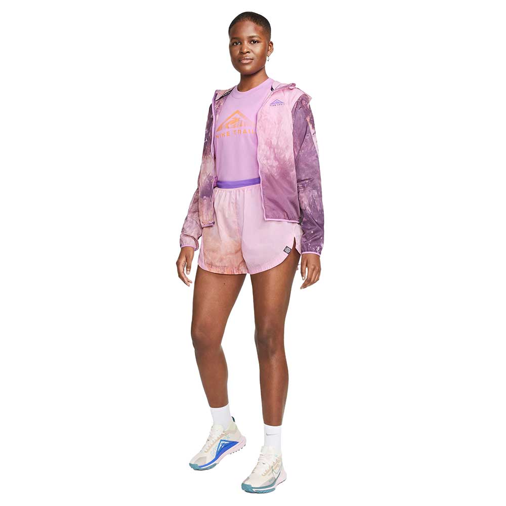 Women's Nike Dri-Fit Tee Short Sleeve Trail - Rush Fuchsia/Sundial